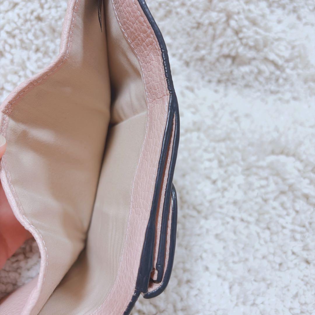 クロエ スモールトリフォールド ウォレット アルファベット 三つ折り財布 ピンク