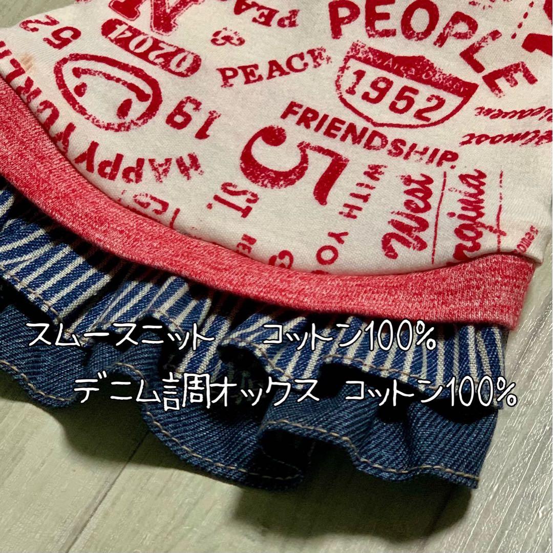 No.23 ハンドメイド犬服 ラグラン半袖Tシャツワンピース