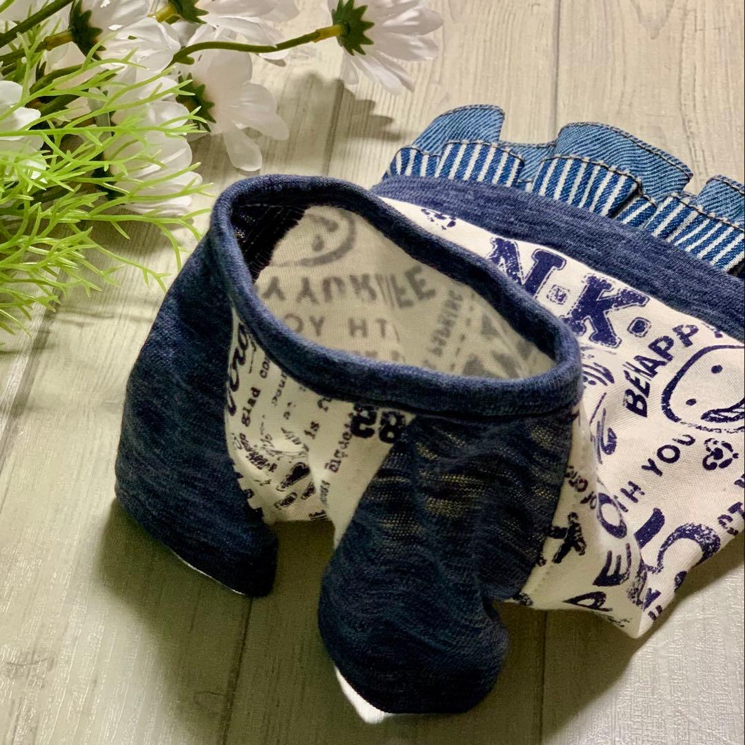 No.23 ハンドメイド犬服 ラグラン半袖Tシャツワンピース