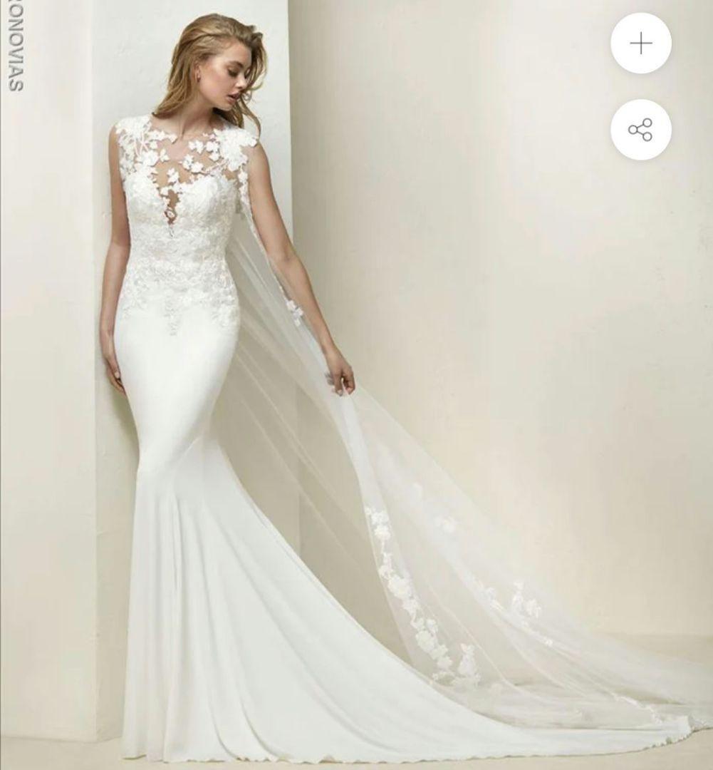 PRONOVIAS ✾ DRAIL 7-9号 マント有