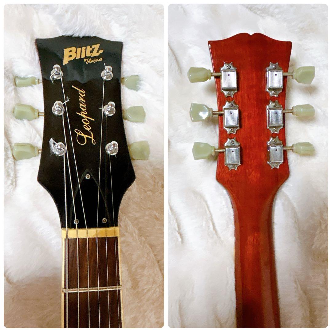 Blitz by AriaProII Leopard レスポール エレキギター
