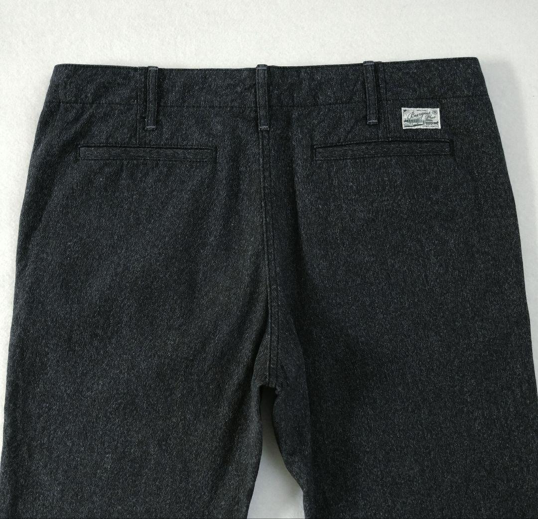 バーガスプラス Lot.401 モダン コバートブラック トラウザース W33