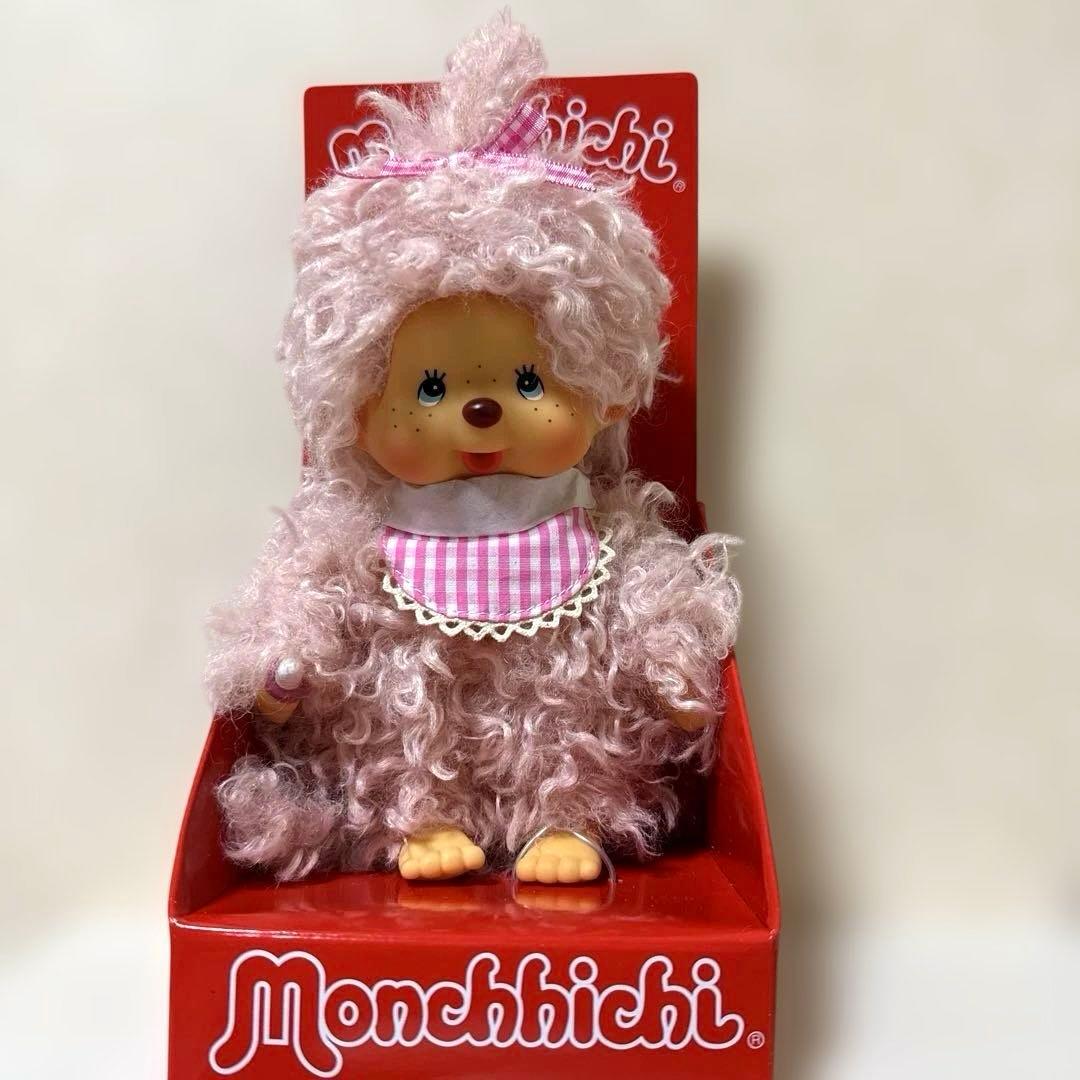 レア　EU ピンク　ベイジュ　ヘア　モンチッチ　Monchichi 海外限定