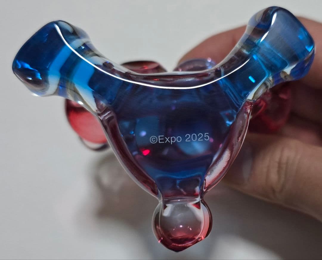 EXPO2025 ミャクミャク　クリアフィギュア / レッド×ブルー