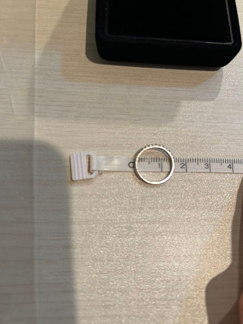 ツツミ Pt900 ダイヤ0.18ct ピンキーリング 11号 購入証あり