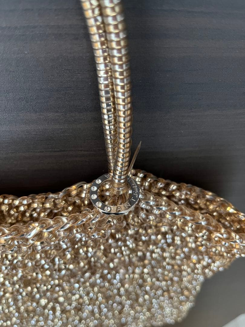 アンテプリマ／ワイヤーバッグ　ゴールド