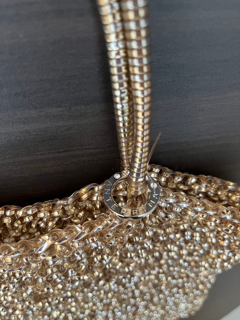 アンテプリマ／ワイヤーバッグ　ゴールド