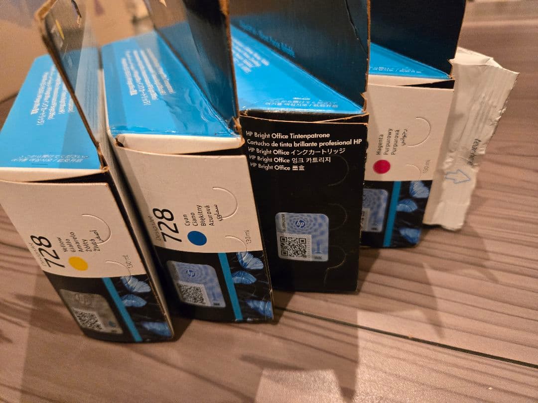 未開封【hp】トナーカートリッジ728マゼンタシアンイエロー5点