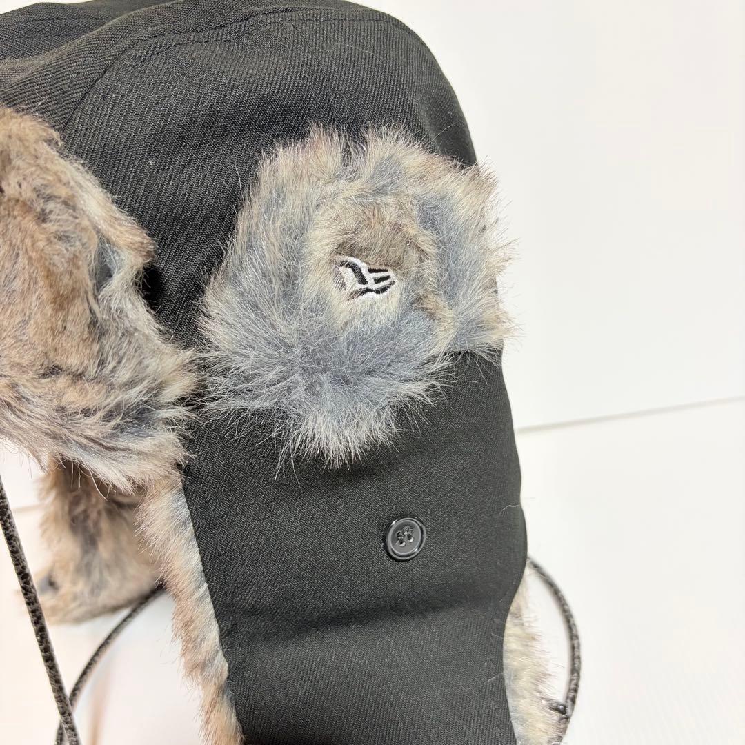 newera AIVER ブラック フライトキャップ　ニューエラ　帽子