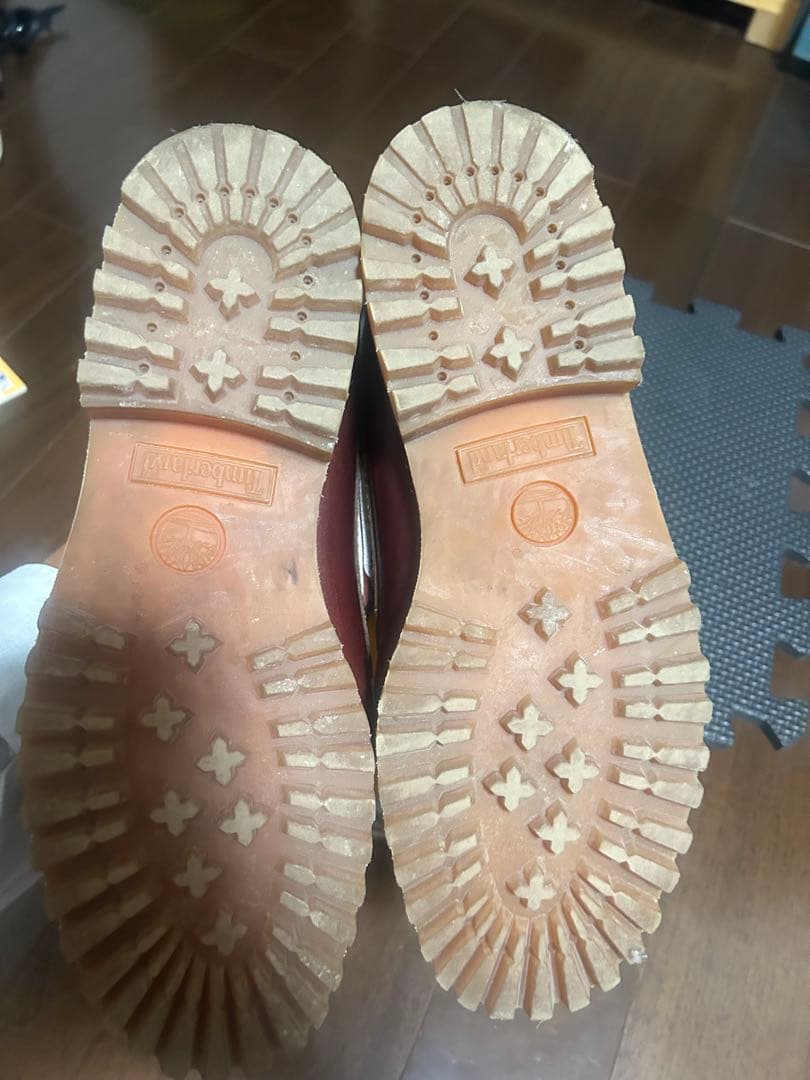 Timberland 3eyes バーガンディローファー 革靴 27cm 箱あり