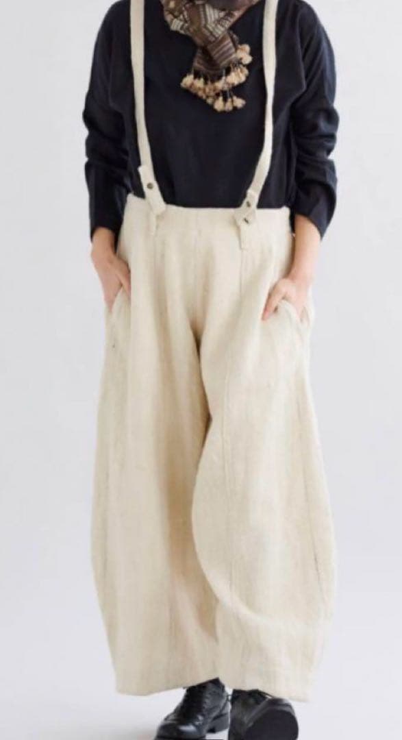 キャリコ　CALICO サスペンダーパンツ