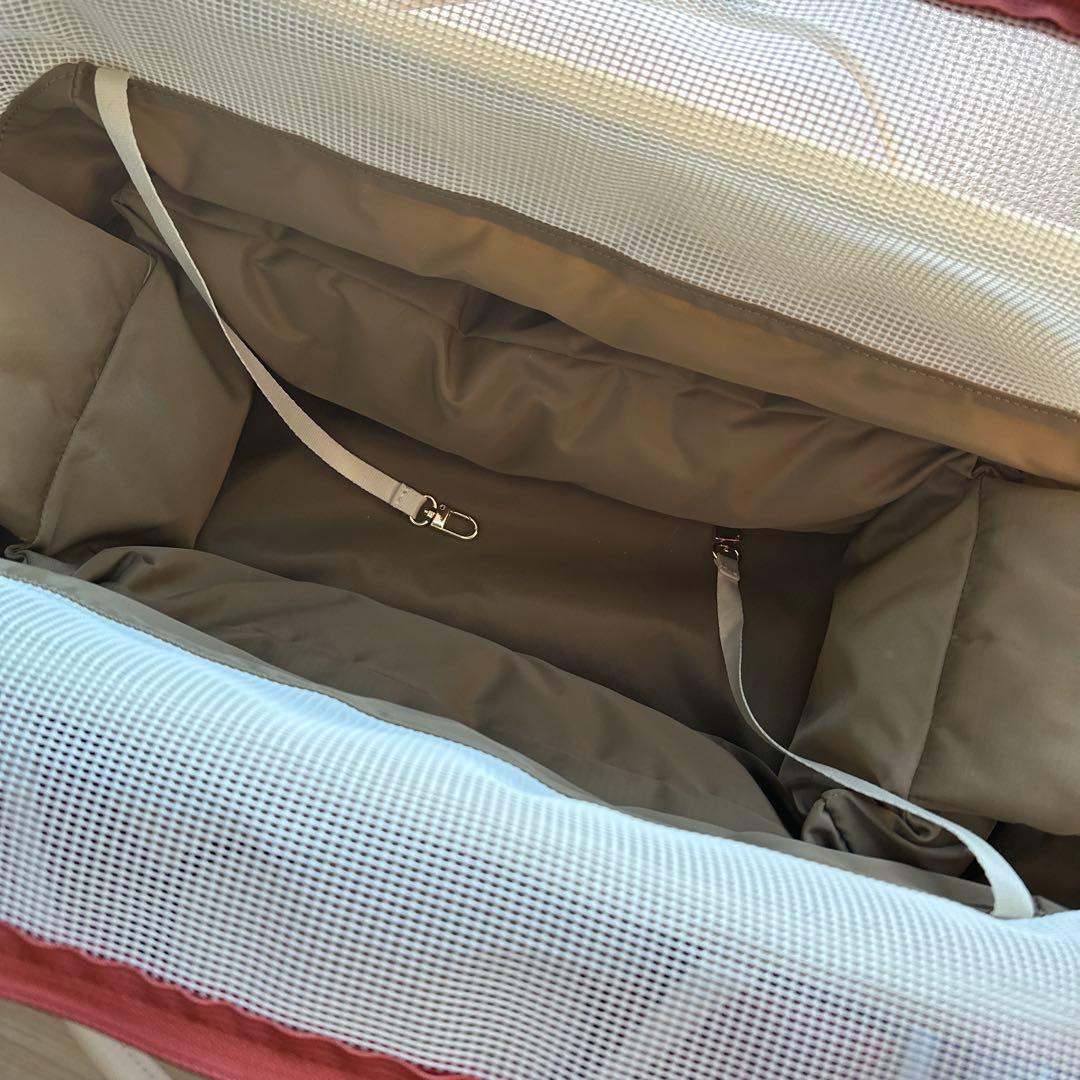 韓国のブランド ミリオンの犬用キャリーバッグ・スリング ベージュオレンジ