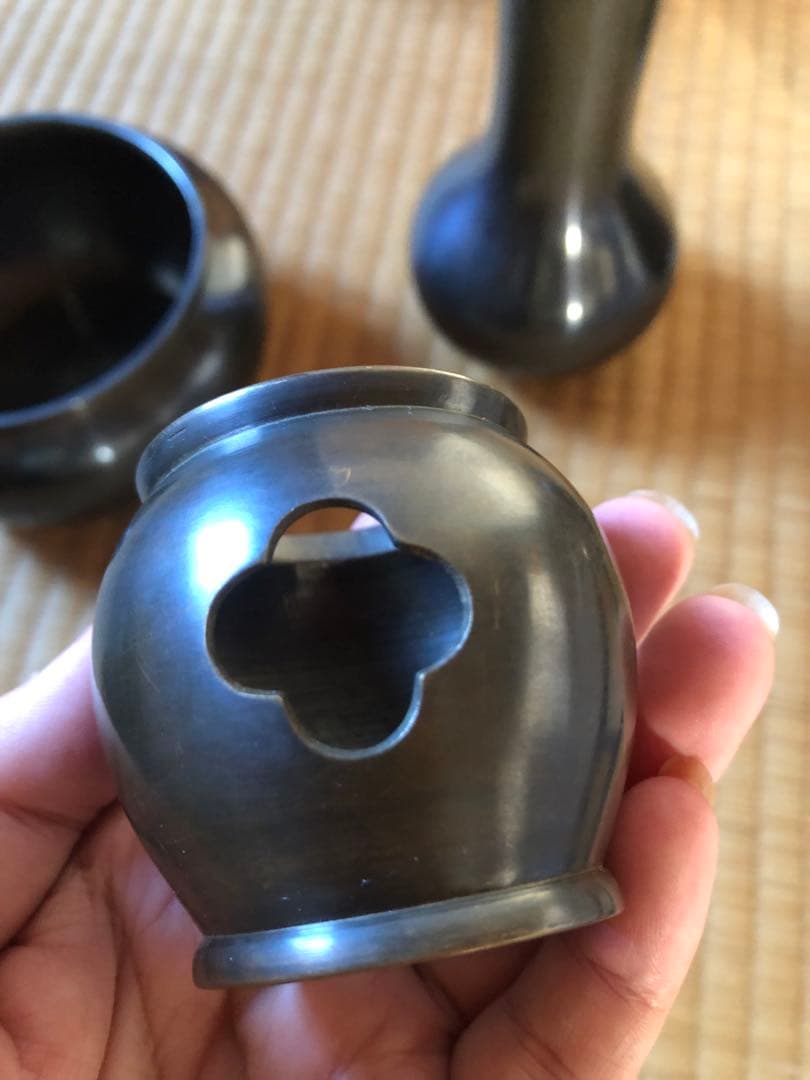 砂張銅　皆具　宗囲流好　木箱入