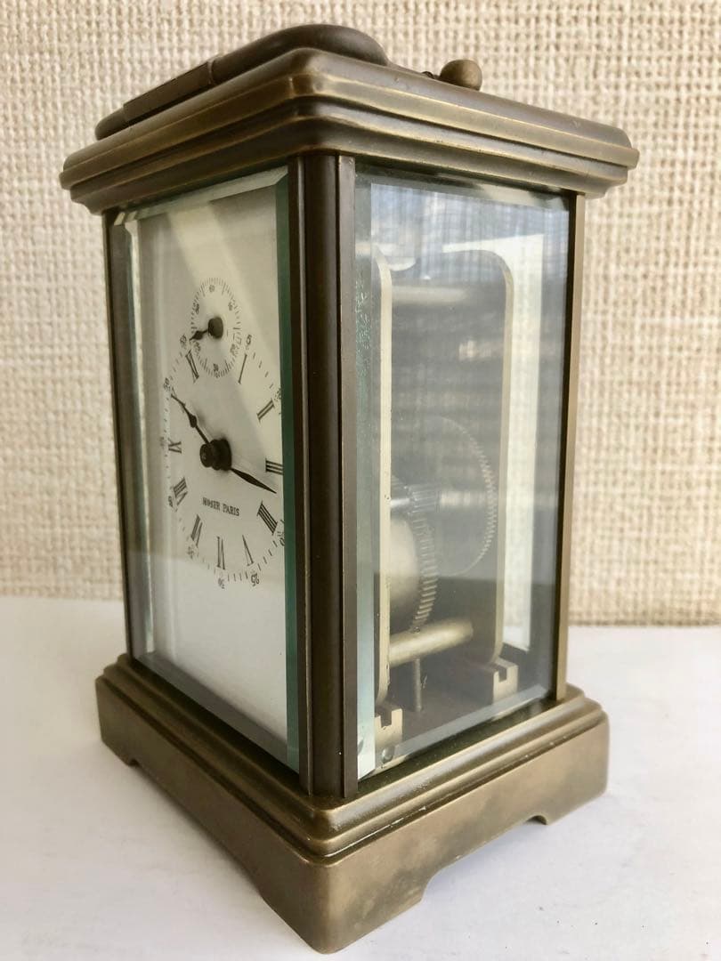 MOSER PARIS 置き時計　アンティーク　レトロ　骨董品　手巻き　稼動品