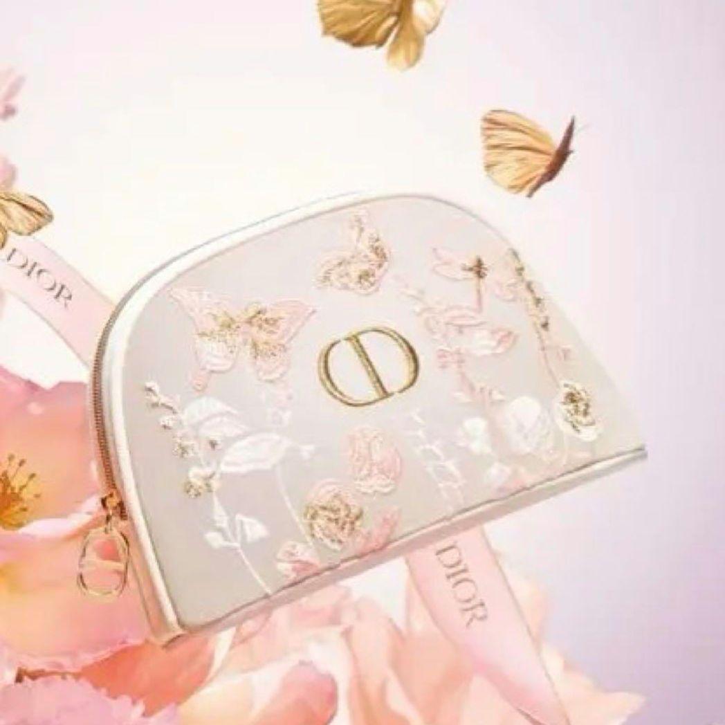 Diorマザーズデイ ディオールオリジナルポーチ　刺繍ポーチ　ノベルティ