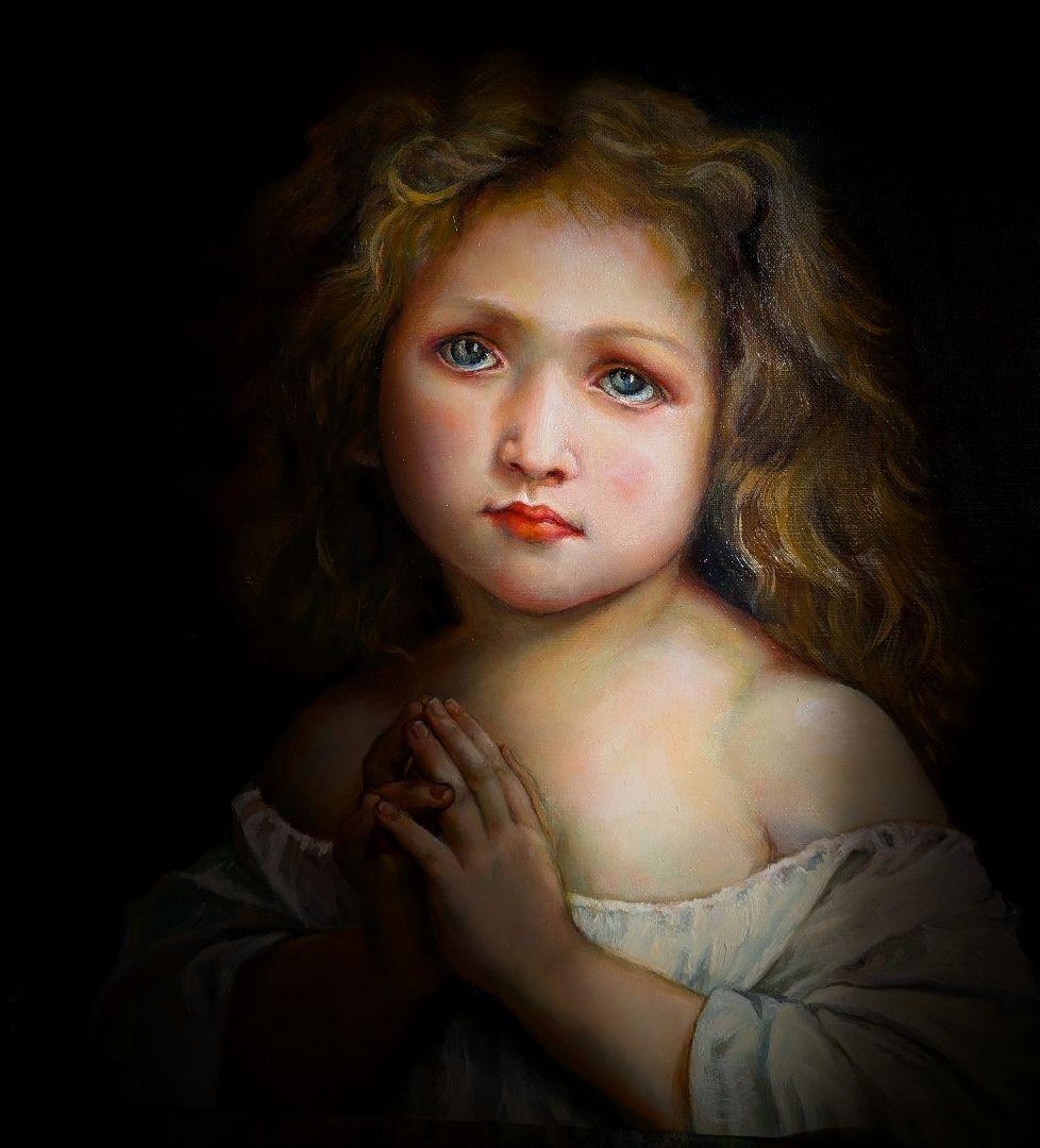 西洋絵画【摸写】ブグロー「少女」国立西洋美術館所蔵　 painterTMK出品