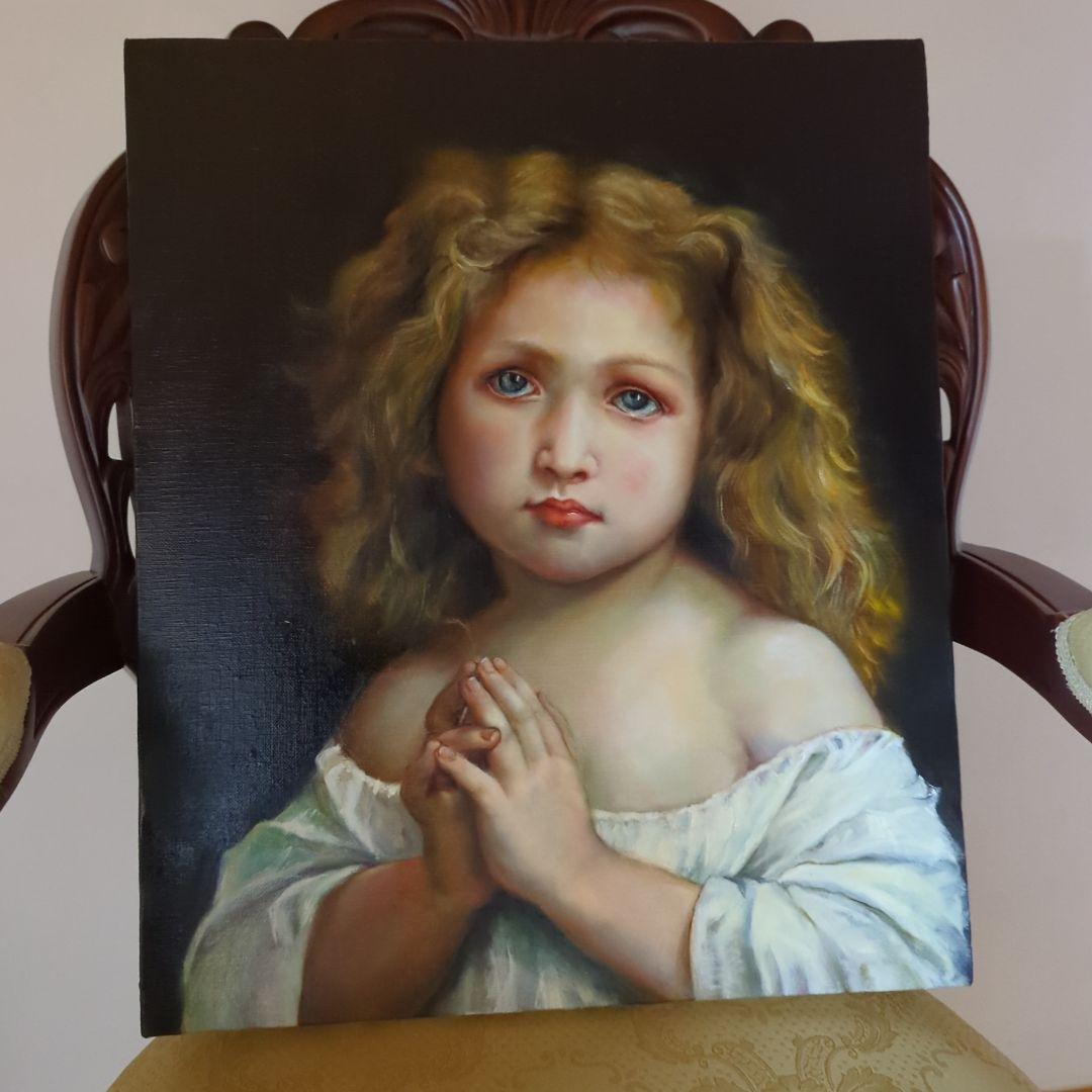 西洋絵画【摸写】ブグロー「少女」国立西洋美術館所蔵　 painterTMK出品