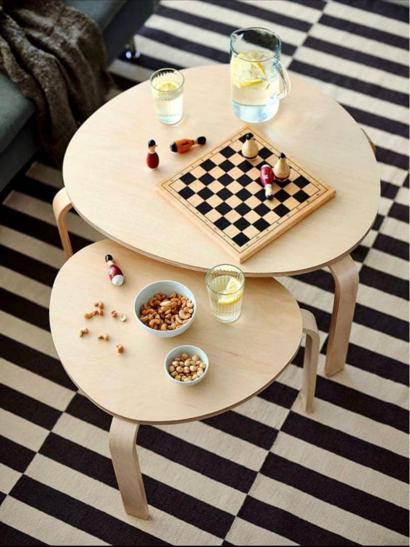 IKEA スヴァルスタ　SVALSTA ネストテーブル　2点セット