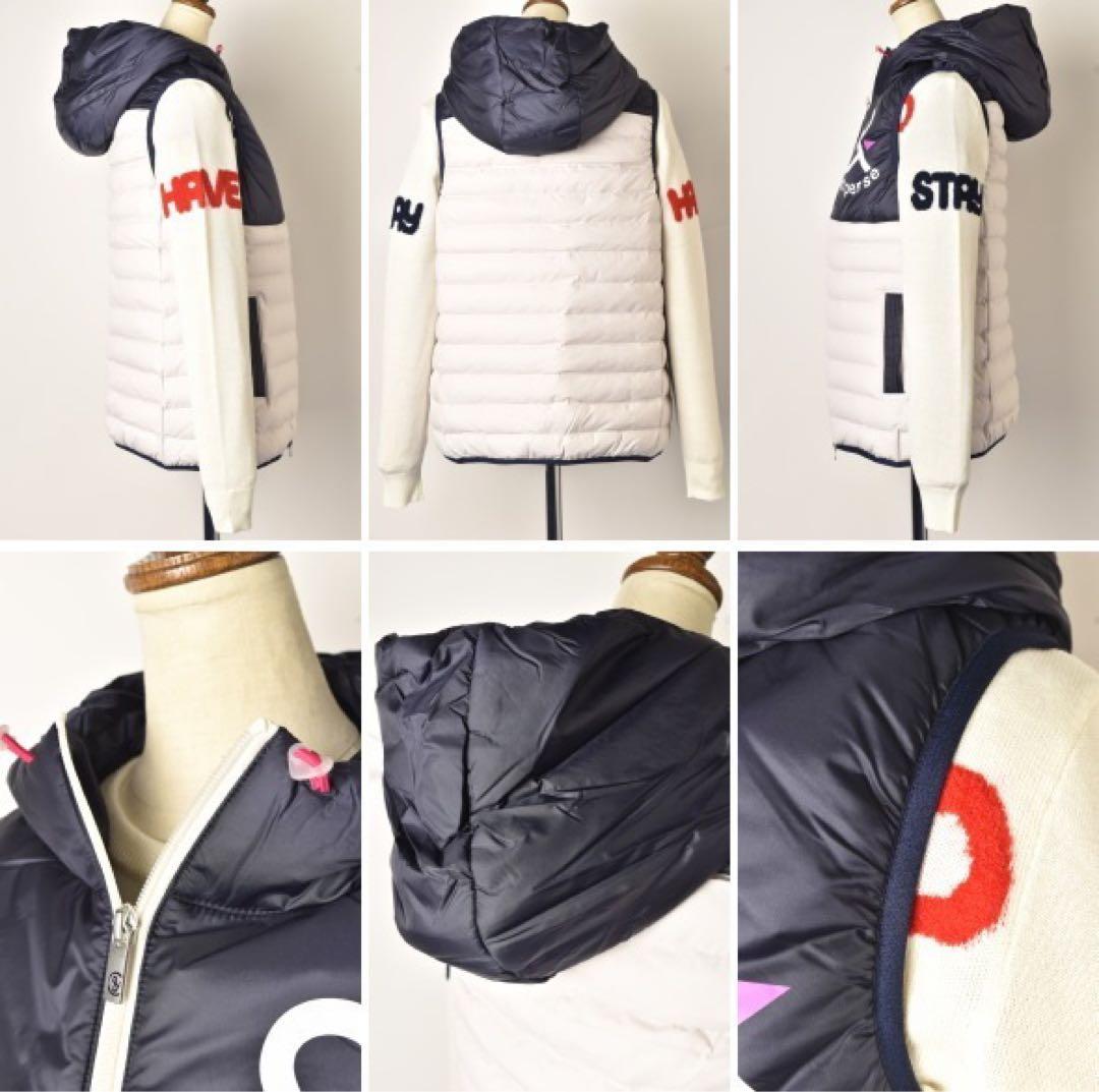 ⭐︎ぱんだ⭐︎and per se フード付きノースリーブダウンジャケット