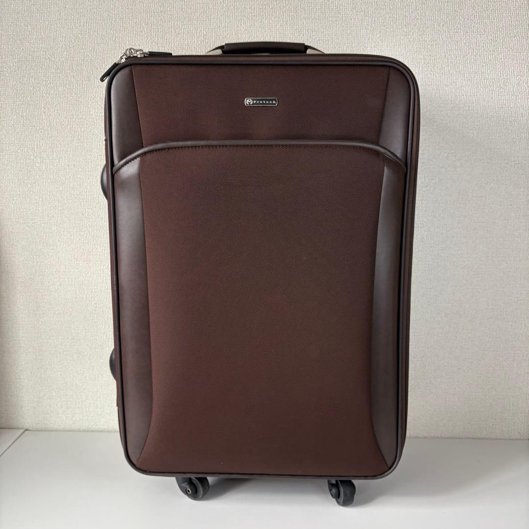ProtecA プロテカ　キャリーバッグ　スーツケース　ブラウン　ソフトキャリー