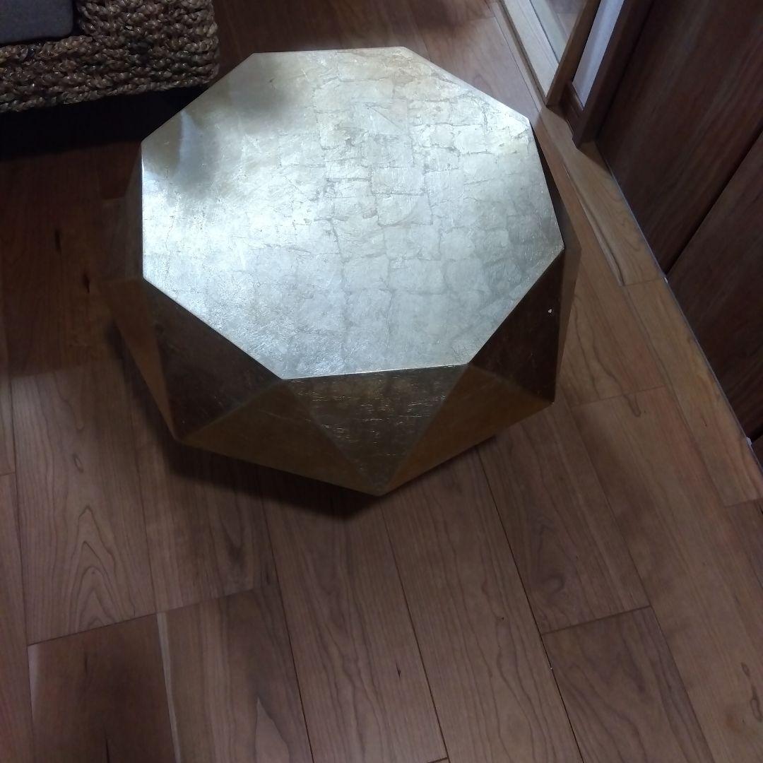 フランフラン　ダイヤモンドテーブル　ゴールド