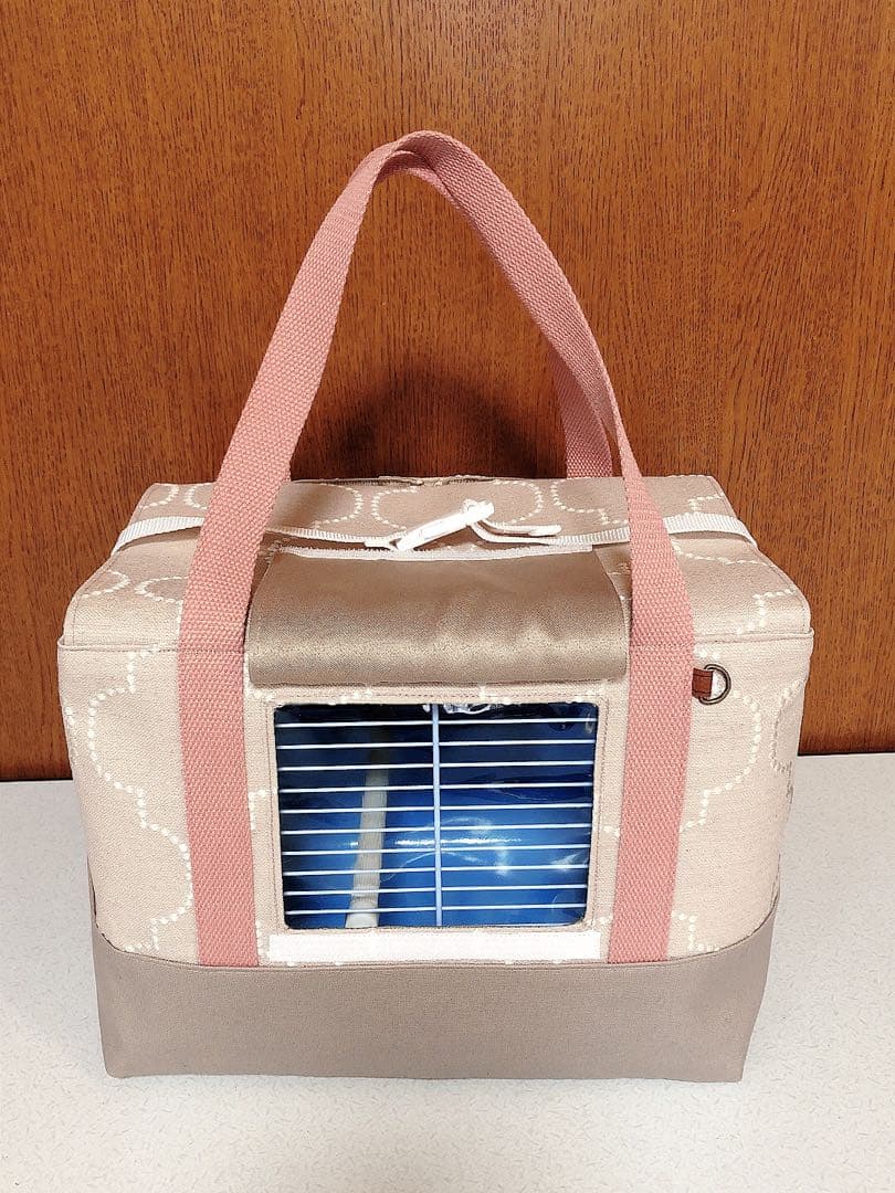 完成品　体調不良時の通院に便利　遮光鳥かご　キャリーバッグ　災害避難用としても