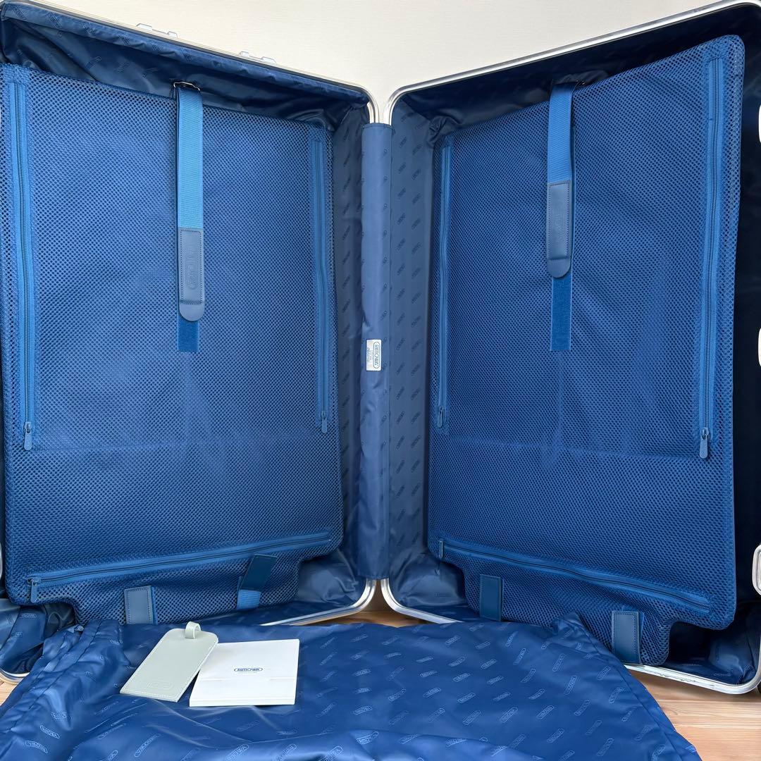 青ロゴ・美品 RIMOWA TOPAS 104L キャリーケース　大容量　アルミ