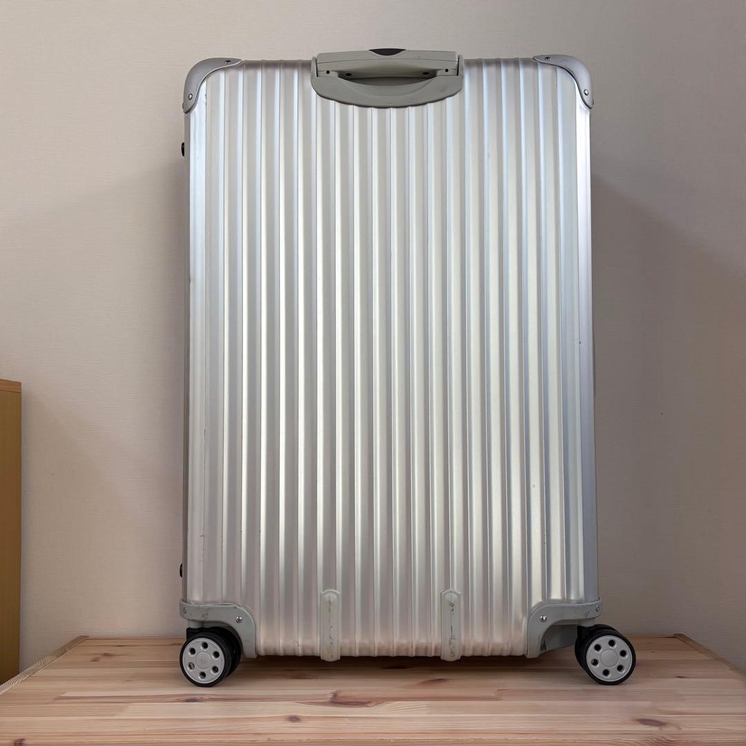 青ロゴ・美品 RIMOWA TOPAS 104L キャリーケース　大容量　アルミ