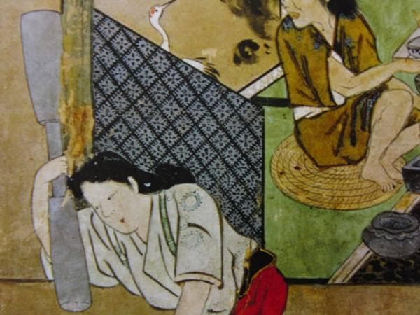 四条河原遊楽図屏風、超希少・大判画集画、新品高級額装付 風景