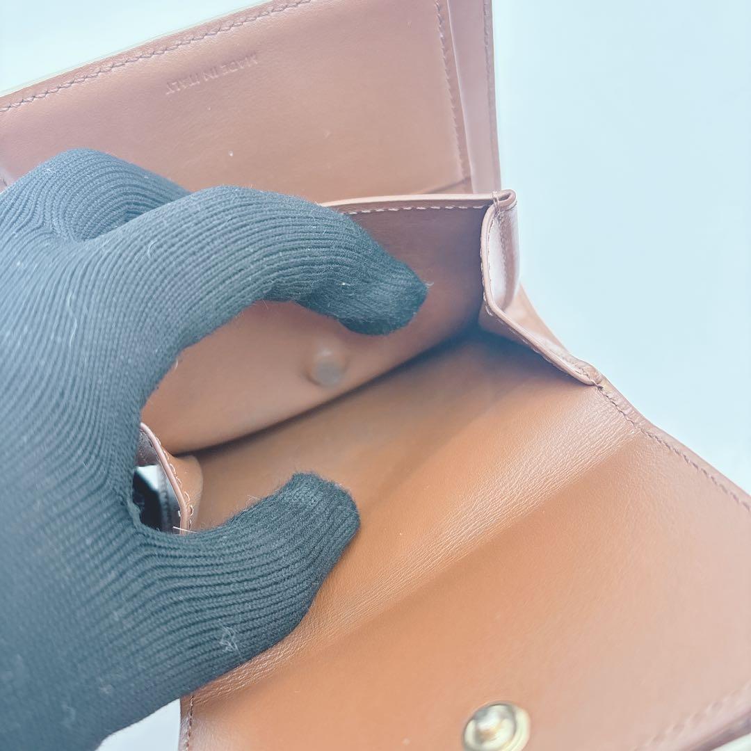 極美品　CELINE セリーヌ トリオンフ スモールフォレット　三つ折り財布