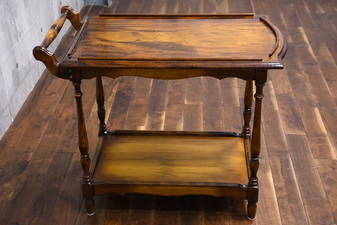 EGK56 オールドカリモク コロニアル キッチンワゴン サービスワゴン