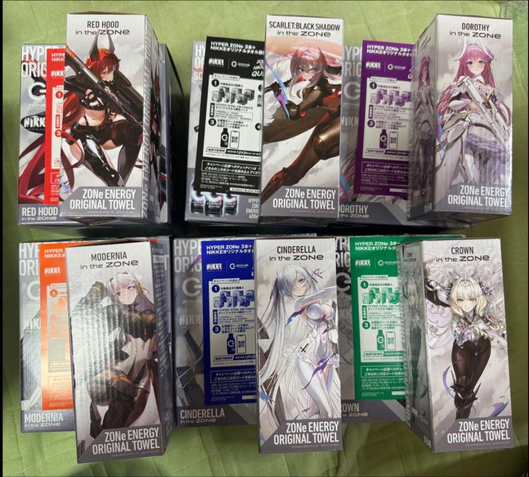 NIKKE ZONE オリジナルタオル 6種セット ドリンクとポイントなし