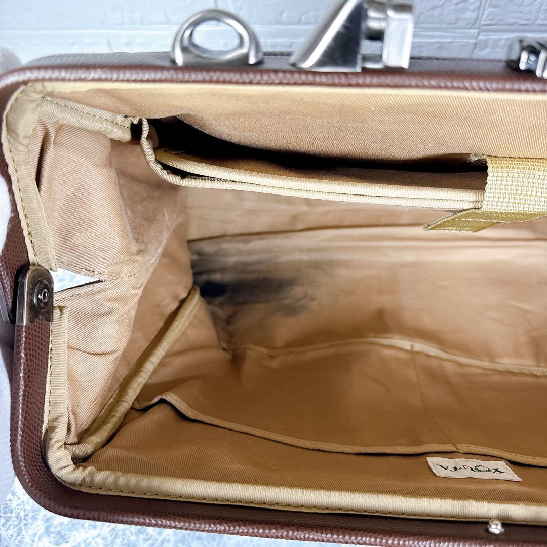 外観極美品【豊岡鞄/YOUTA】本革 LIZARD 3WAY 横ダレスL