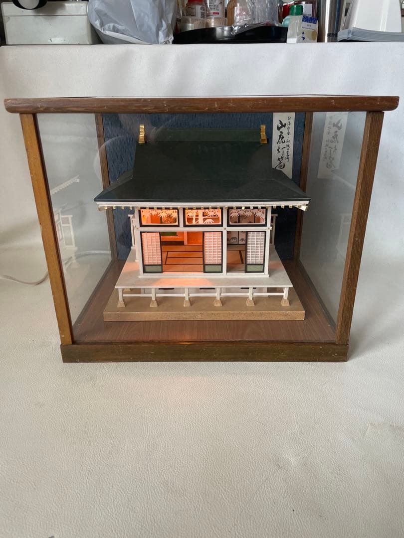 熊本伝統工芸 山鹿灯籠 肥後山鹿 和紙の芸術 和室 床の間 茶道室 正月 照明付