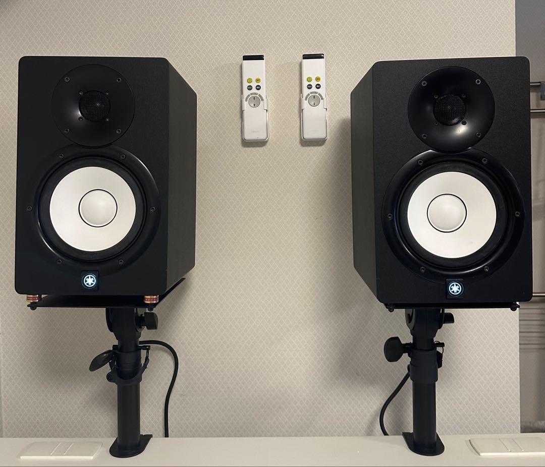 「B」Yamaha HS7 ブラックペア インシュレーター＆スタンド付き