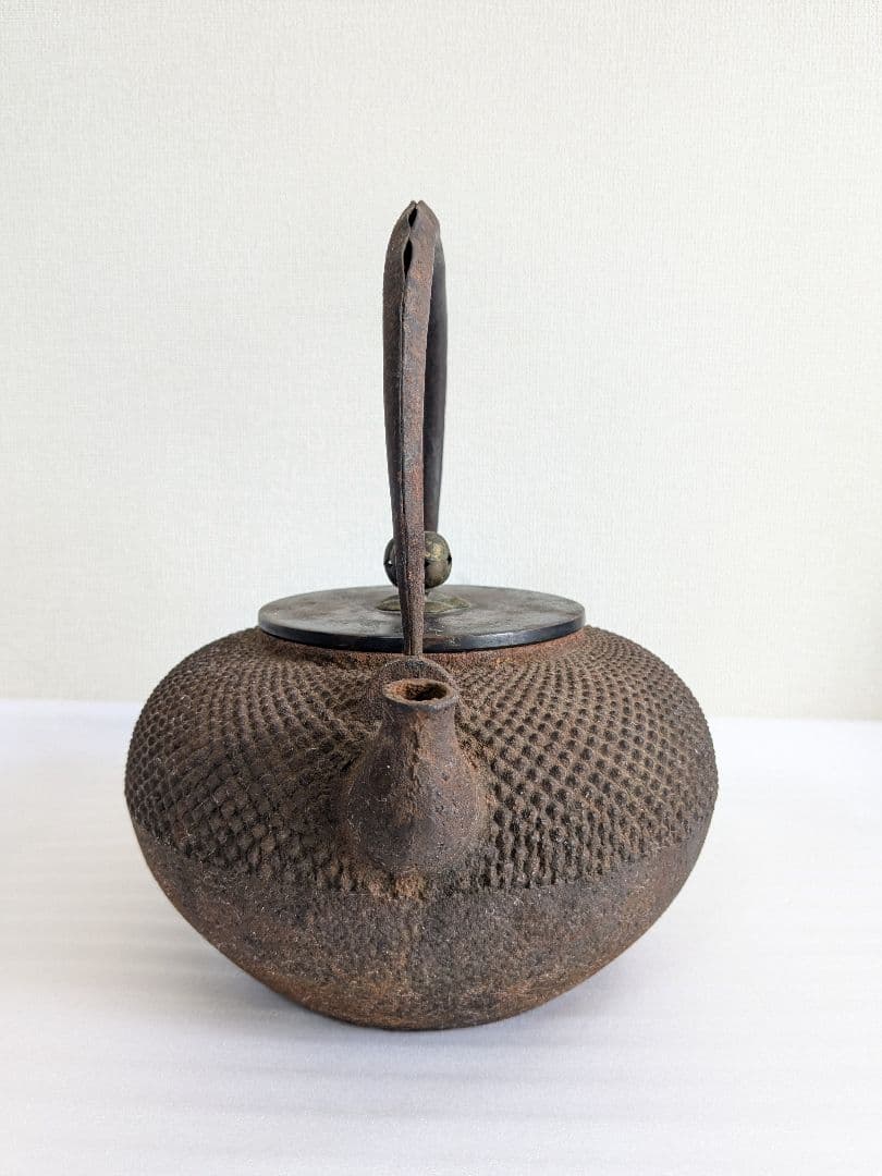 龍文堂 あられ 鉄瓶 ヴィンテージ