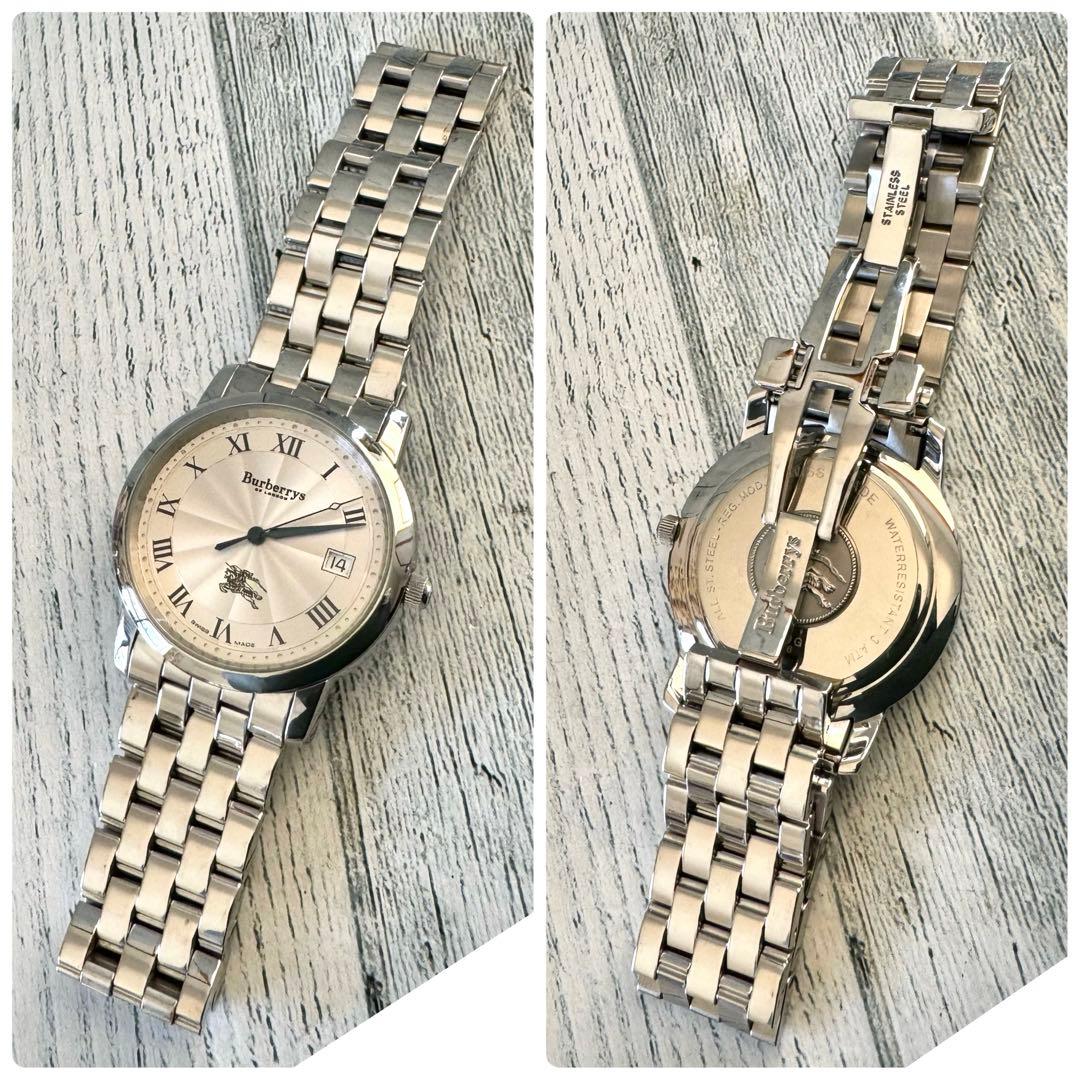 【電池交換済】BURBERRY バーバリー 腕時計 12000G シルバー