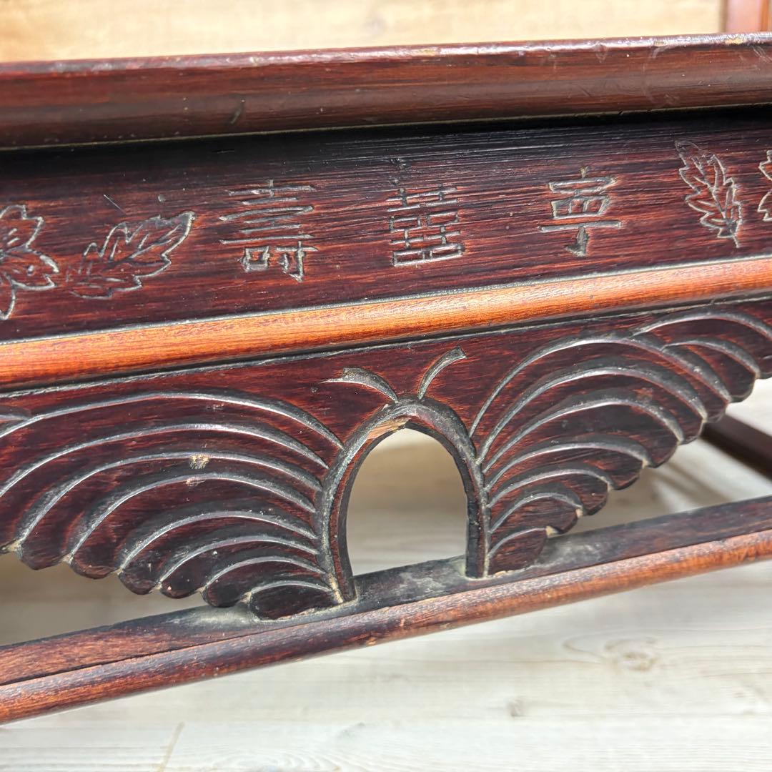 韓国年代物李朝家具木製特大お膳ソバンテーブル座卓アンティークビンテージ飾り台花台