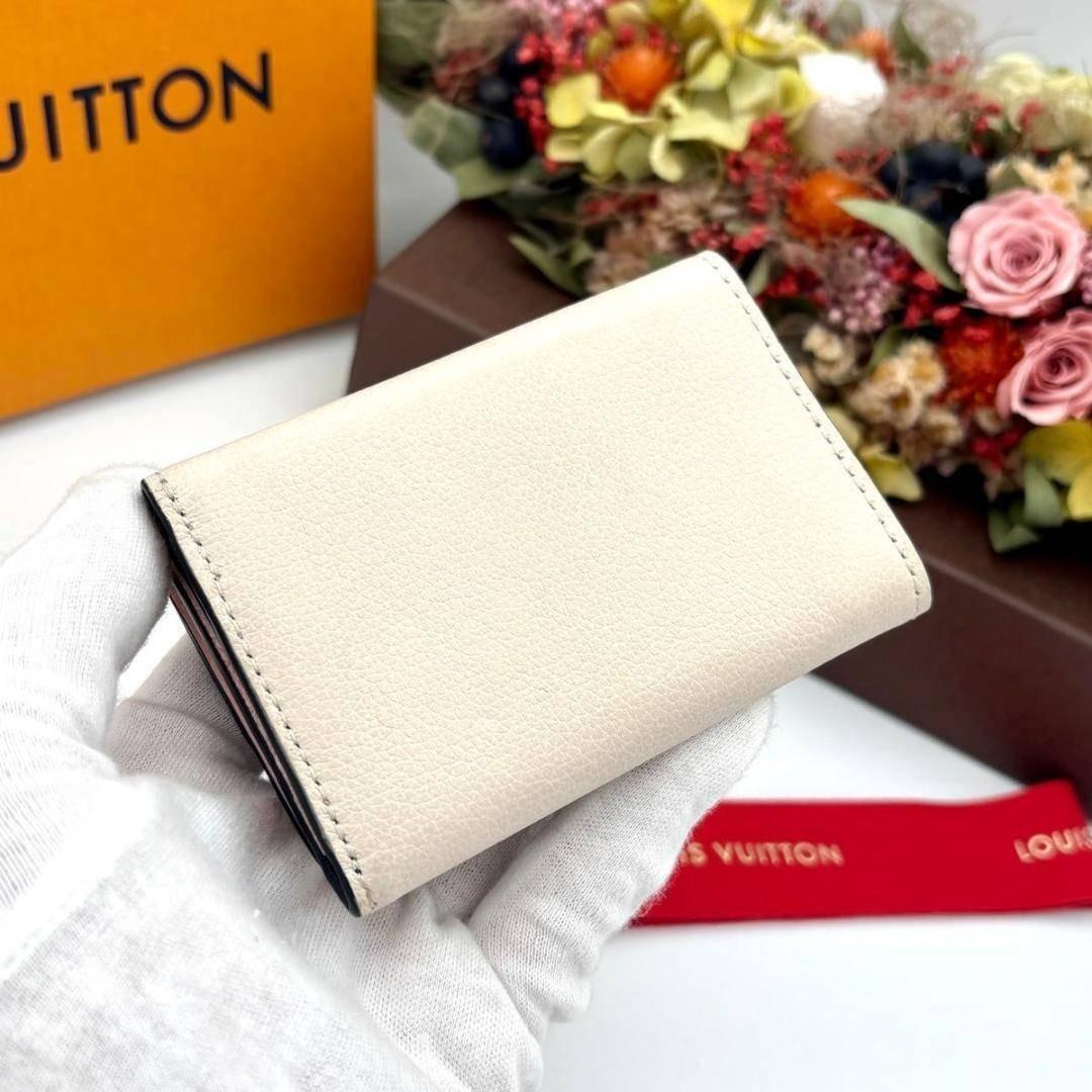 ルイヴィトン ポルトフォイユ ロックミニ コンパクト 財布 三つ折り ピンク 黒