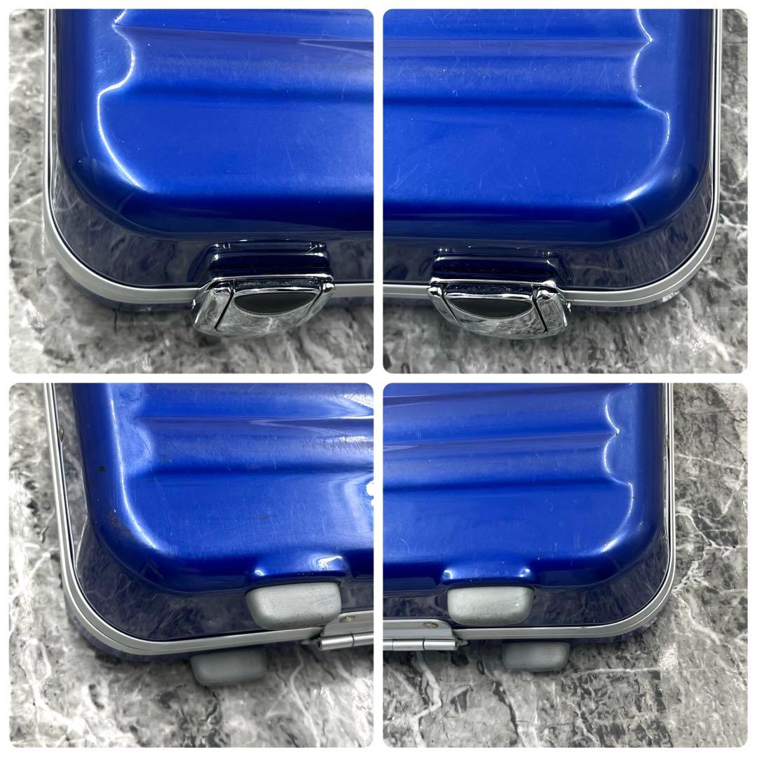 【レアカラー】 ゼロハリバートン アタッシュケース ダイヤルロック ブルー A4