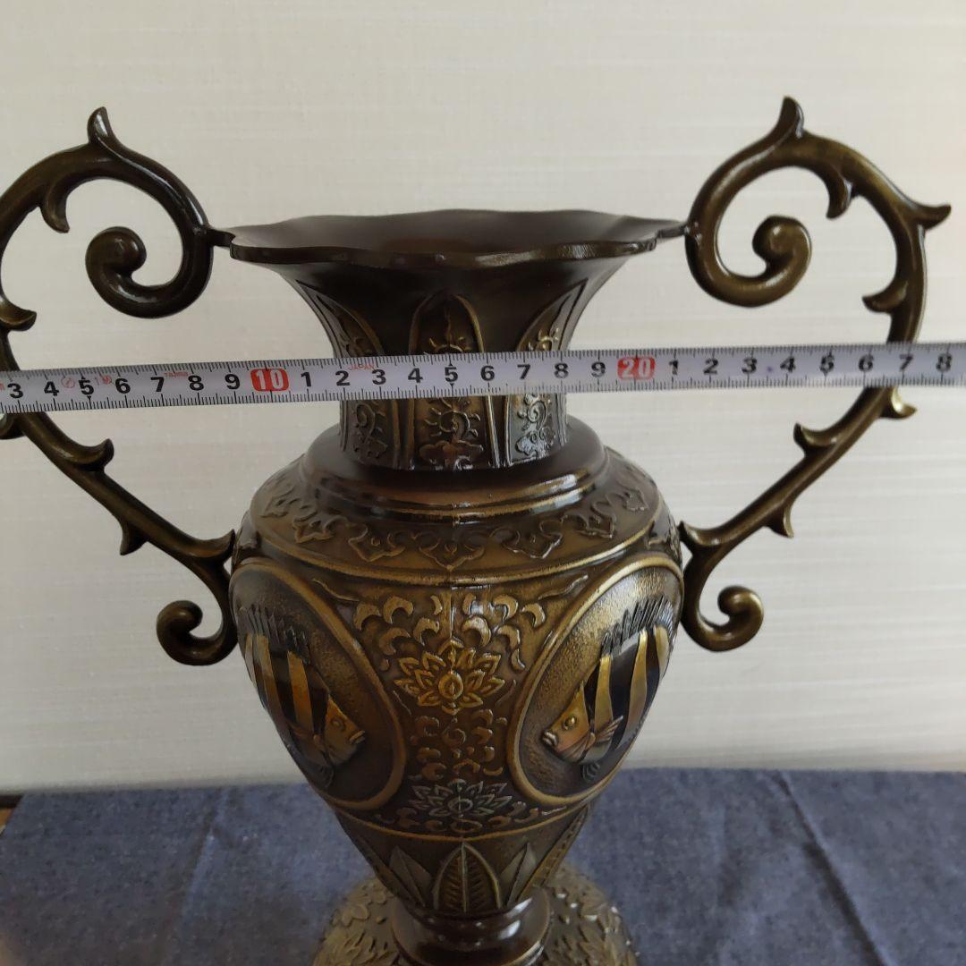 村田宏 伝統工芸品 花瓶 壺 置物 美術鋳物 骨董品