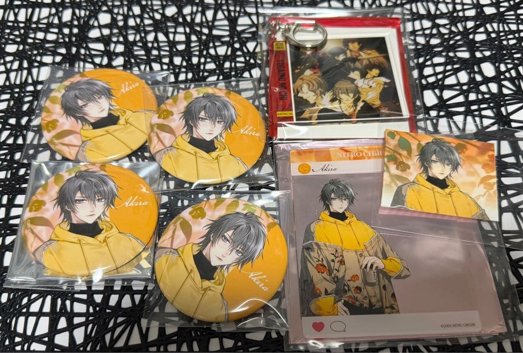 ニトロキラル タワレコカフェ クリアカード 缶バッジ アクキー 特典 アキラ