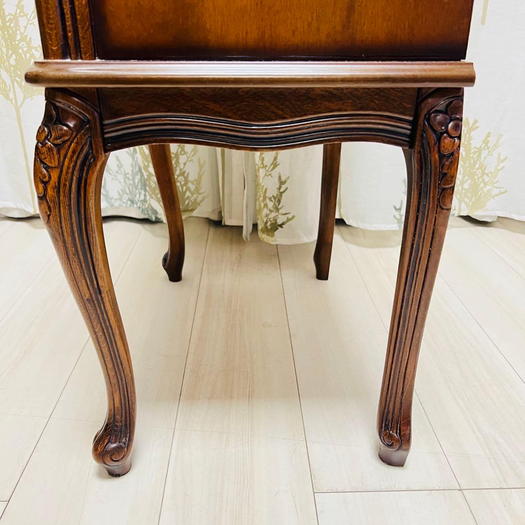 クラウディオ 猫脚 3段チェスト アンティーク イタリア製 大理石 天板