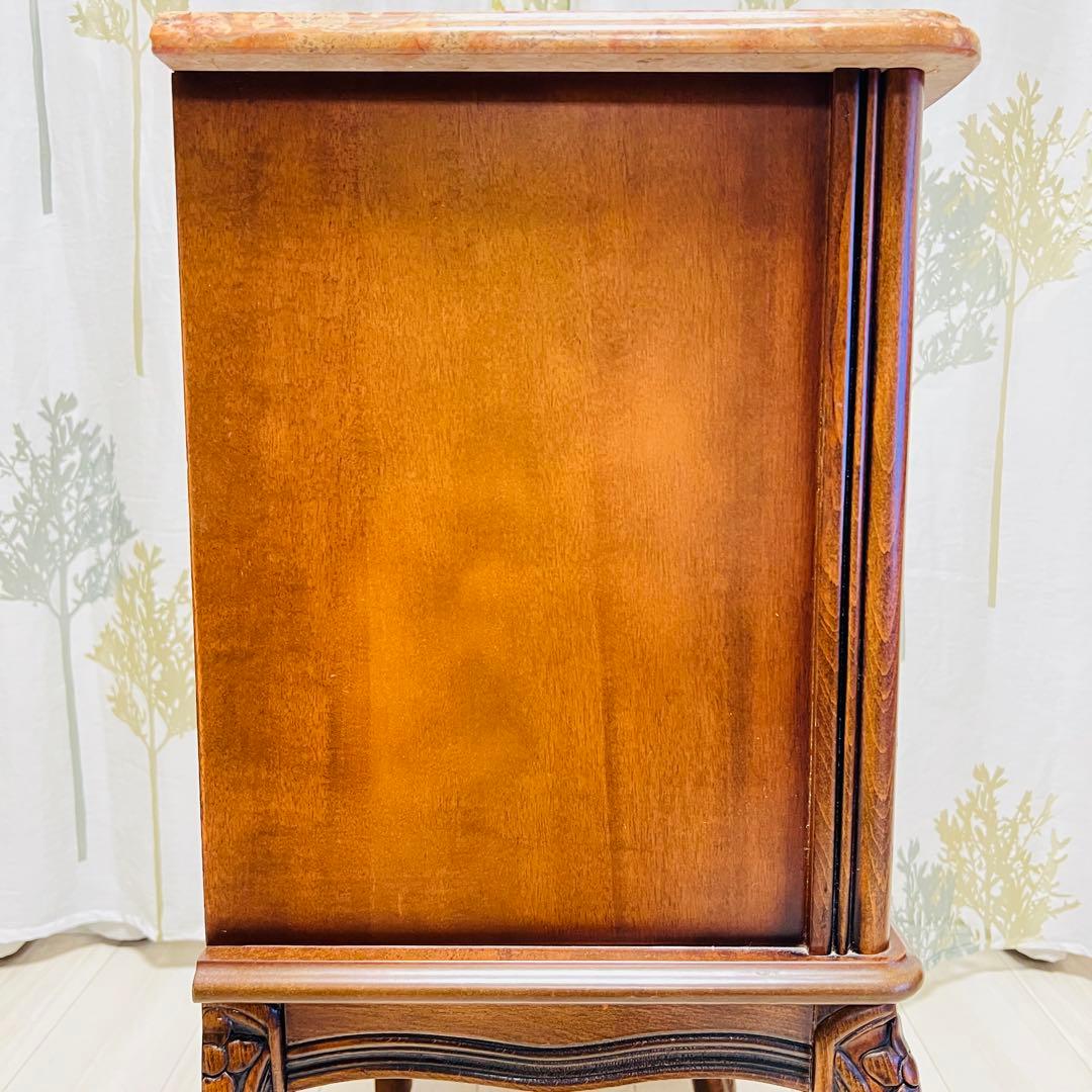 クラウディオ 猫脚 3段チェスト アンティーク イタリア製 大理石 天板