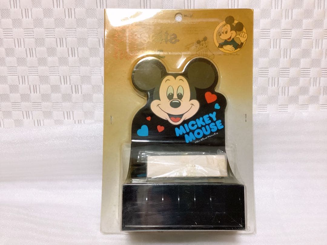 昭和レトロ ❤︎ミッキーマウス❤︎ カーカセットフォルダー 未使用・未開封 レア