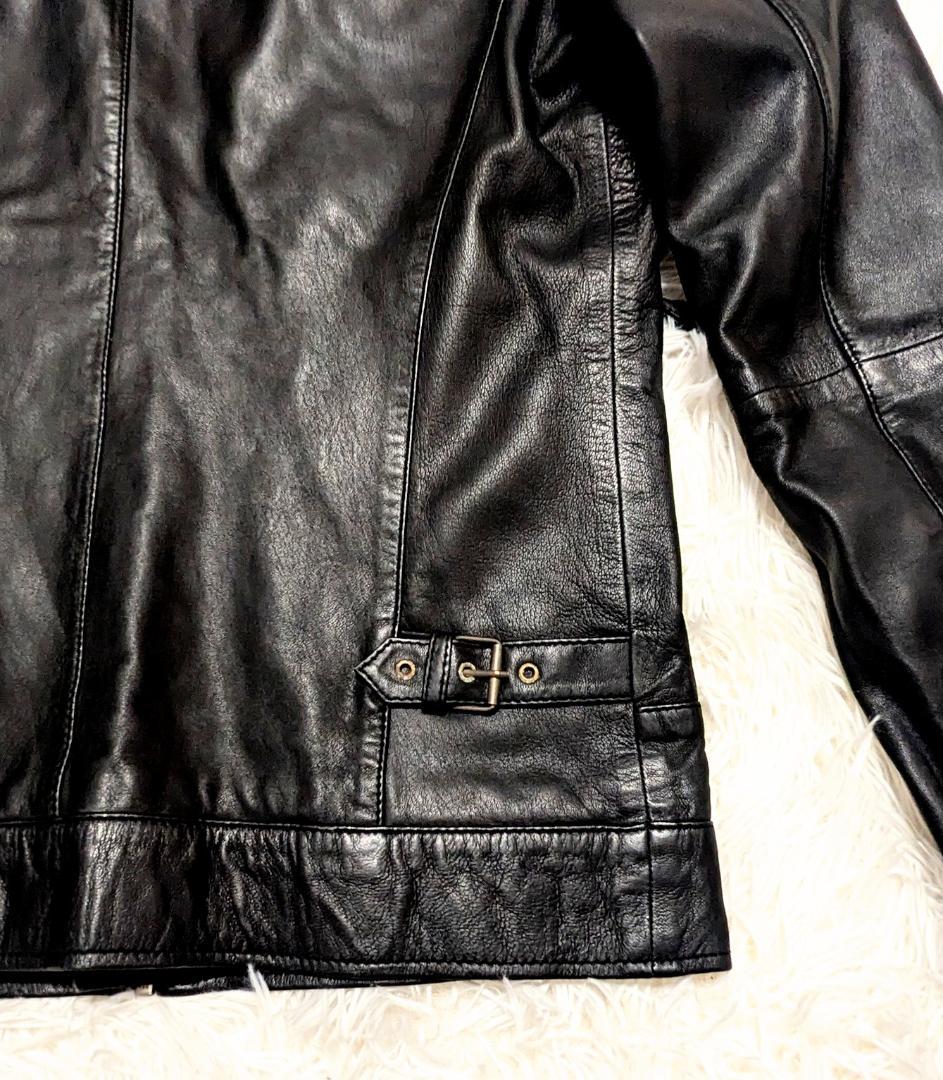 ✨美品✨RIDEZ✨ ブラック レザー シングルライダース　M