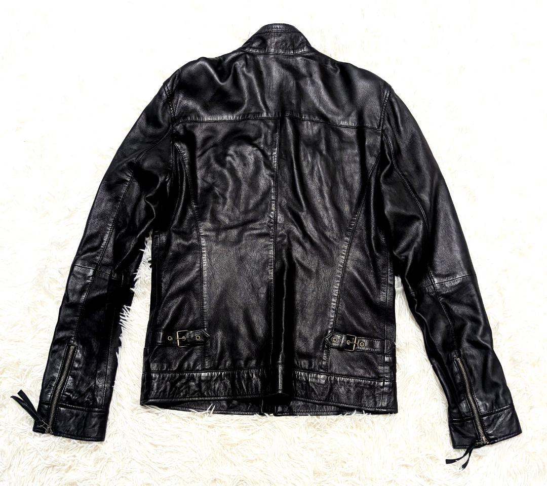 ✨美品✨RIDEZ✨ ブラック レザー シングルライダース　M