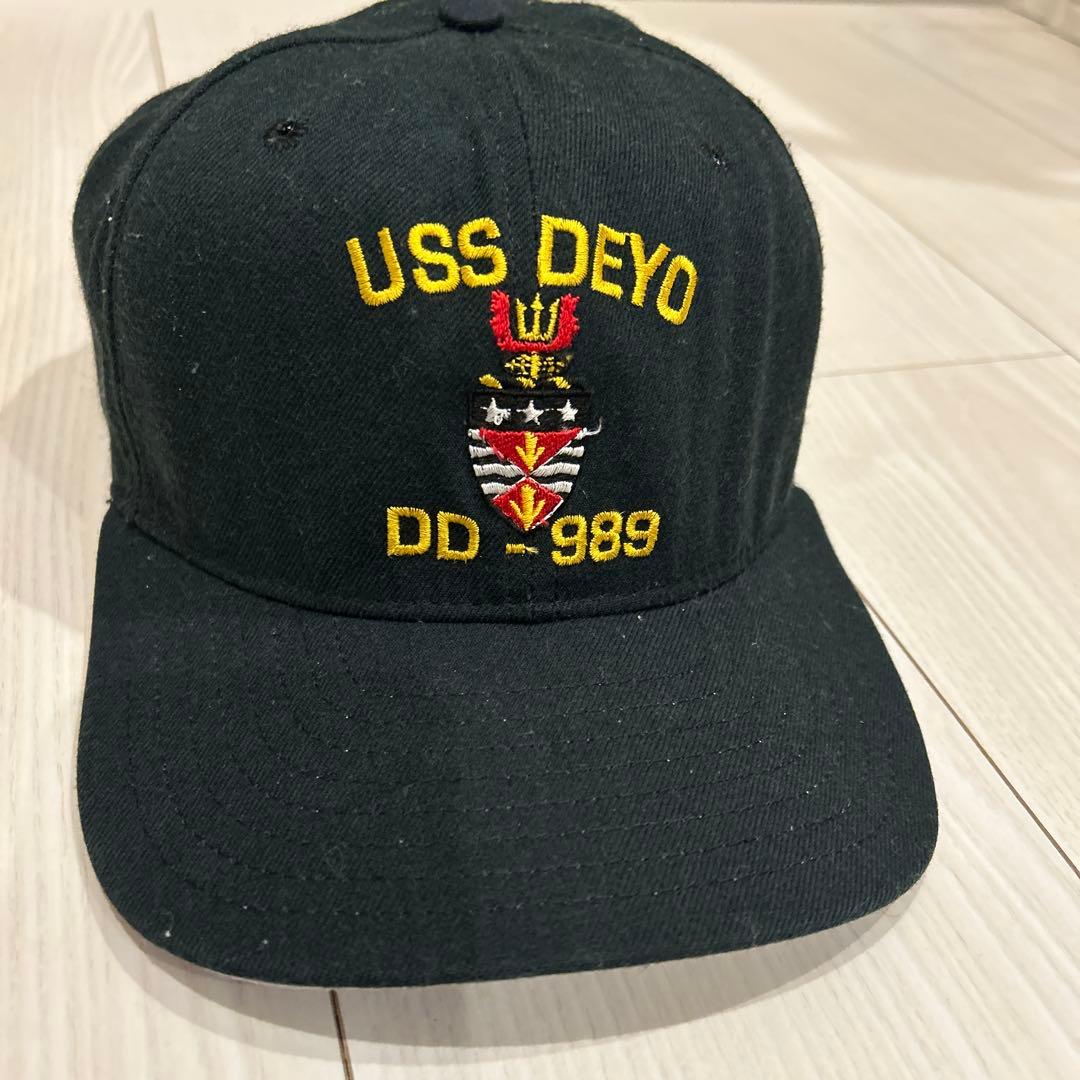 希少NEWERA USA製 us.navy キャップ 紺色 アメカジ ミリタリー