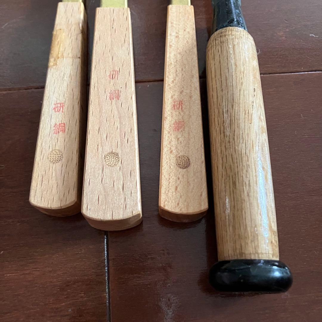 研綱　三角刀　深丸ノミ