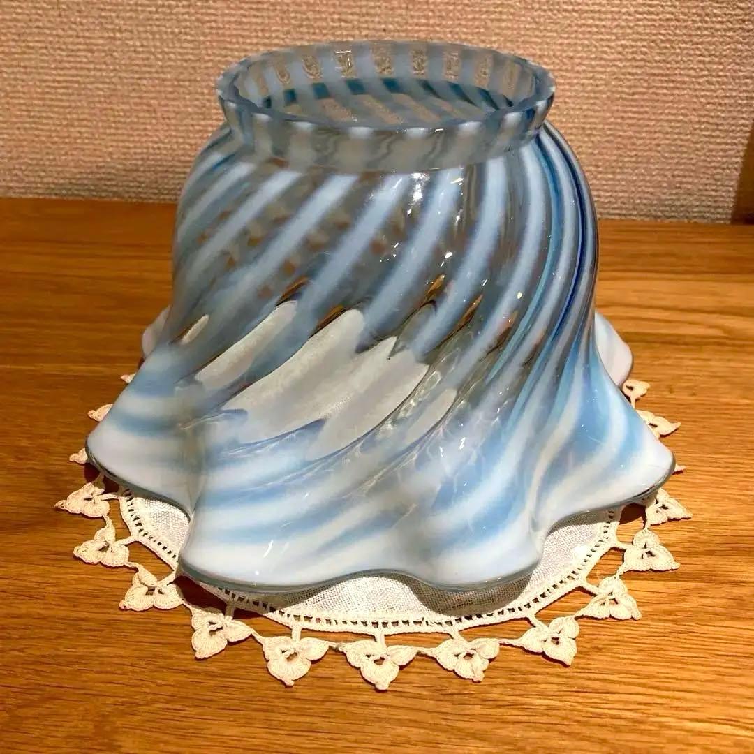 （専用）フェントン　大きなランプシェード　アンティーク　スタンドセット